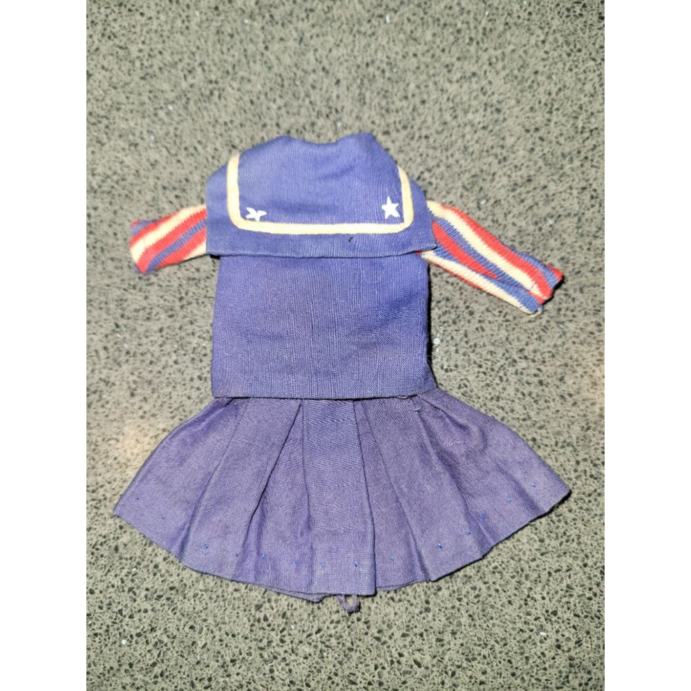 Vintage 1965 Mattel Skipper “Ship Ahoy” #1918 Outfit Blue Dress Vest - Picture 2 of 8
